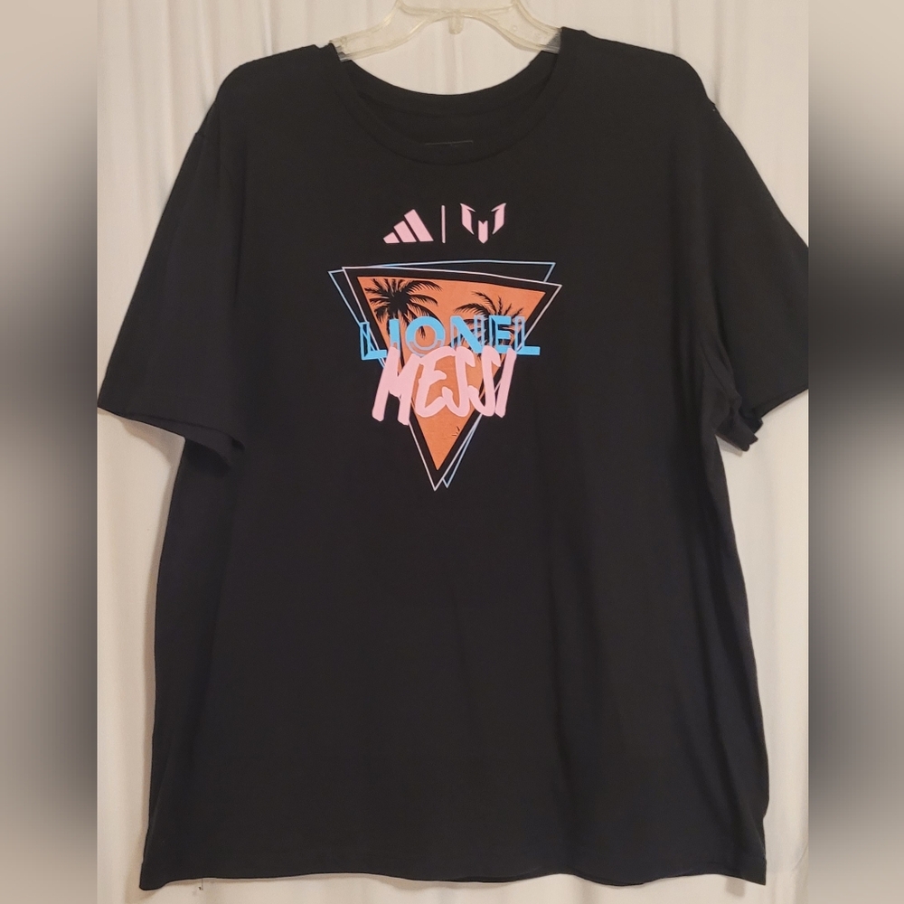 Adidas ⚽️ Great LIONEL MESSI Black Tee